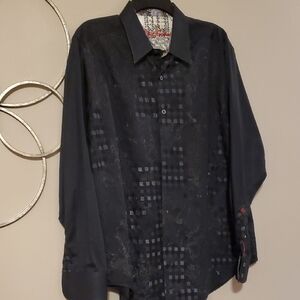 Robert Graham Black and White Patterned Shirt